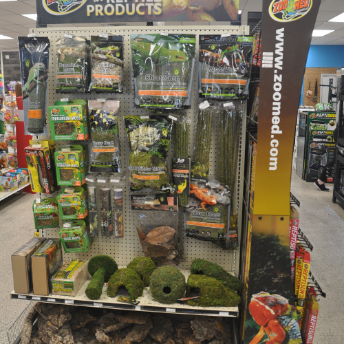 Pet food and supplies inside ofRockstar Pets Store