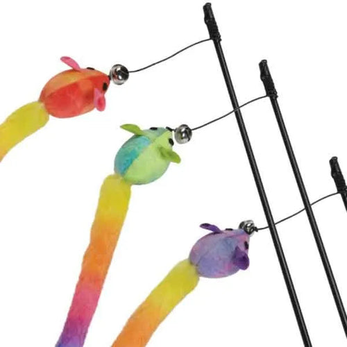 Savvy Tabby Savvy Tabby Rainbow Tail Wand Display Cat Toy