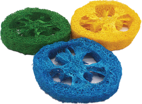 A & E Cage Nibbles Loofah Slices Small Animal Toy