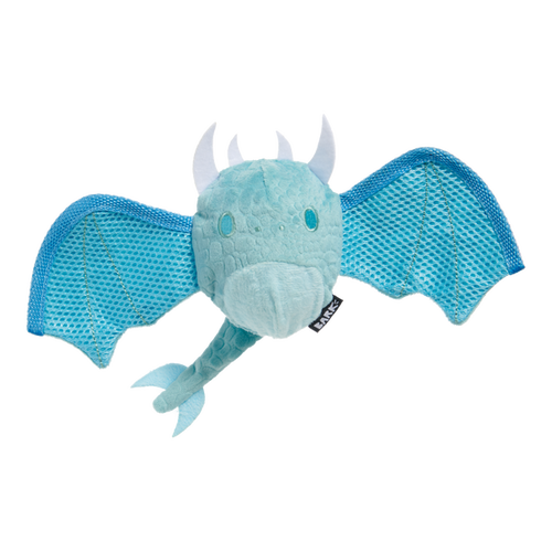 BARK Brrrtha The Dragon Super Chewer Durable 2-in-1 + Tug + Fetch Dog Toy